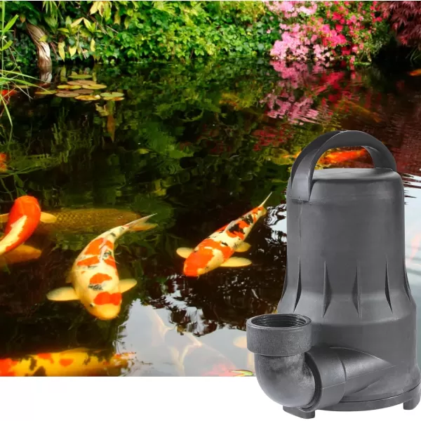 imageLittle Giant PWM2600 115Volt 2550 GPH Submersible Wet Rotor Waterfall Stream Pond Pump with 20Ft Cord Black 5172502550 GPH 155 Watts