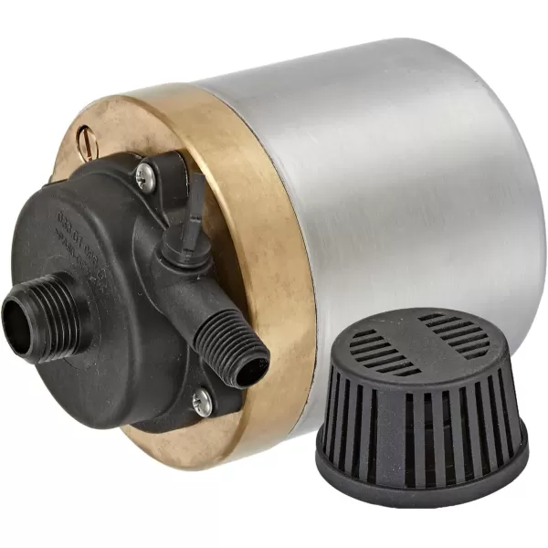 imageLittle Giant S580PT20 115 Volt 740 GPH Oilless Stainless Steel and Bronze Direct Drive Pump for Fresh or Salt Water Ponds or Fountains Steel 517100002920 GPH