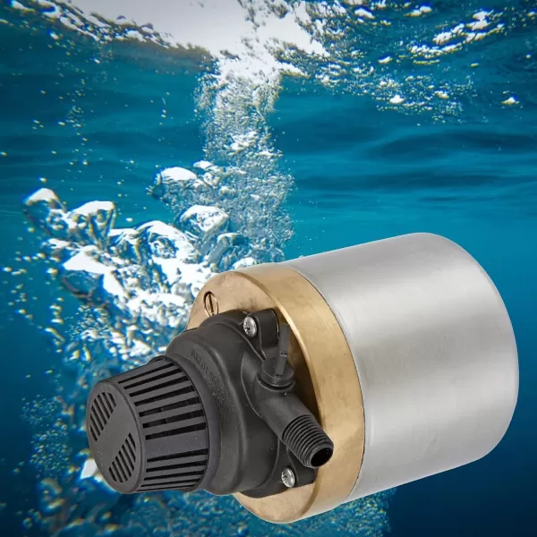 imageLittle Giant S580PT20 115 Volt 740 GPH Oilless Stainless Steel and Bronze Direct Drive Pump for Fresh or Salt Water Ponds or Fountains Steel 517100002740 GPH