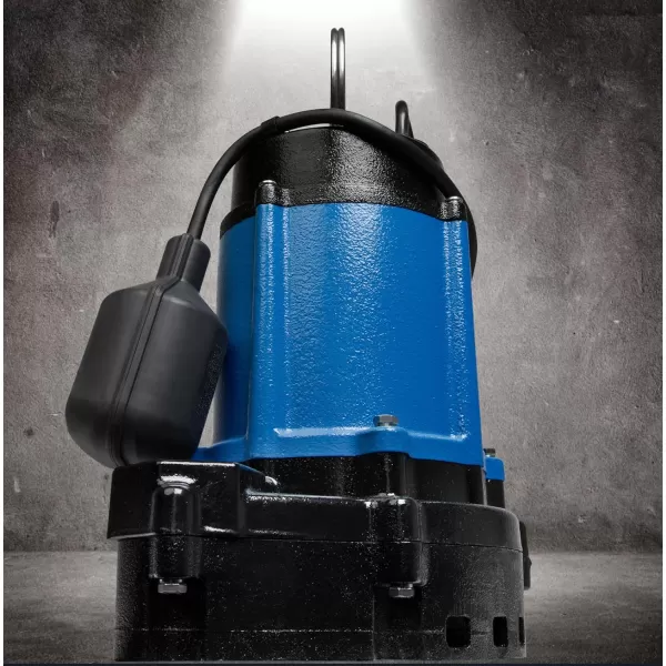 imageLittle Giant Select Series LGEFF50T 115 Volt 12 hp 4020 GPH Cast Iron Effluent Pump with Tethered Switch and 20Ft Cord Black 14942680