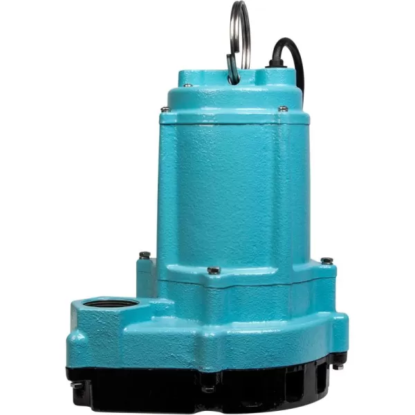 imageLittle Giant 9ECHCIM 115Volt 410 HP 4200 GPH Manual Submersible Cast Iron High Head Effluent Pump with 30Ft Cord Blue 509533