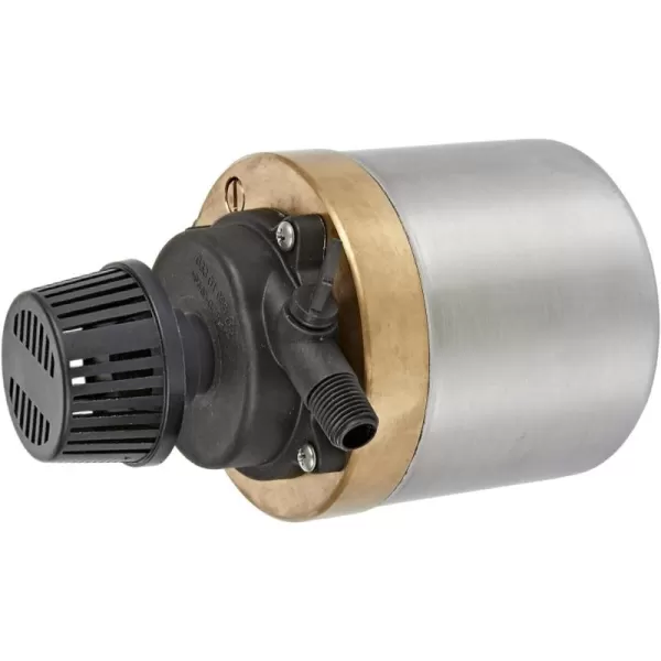 imageLittle Giant S580PT20 115 Volt 740 GPH Oilless Stainless Steel and Bronze Direct Drive Pump for Fresh or Salt Water Ponds or Fountains Steel 517100002335 GPH