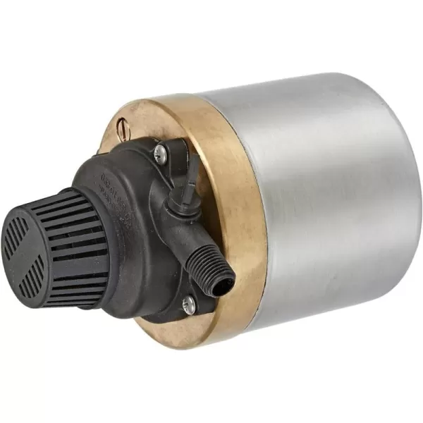 imageLittle Giant S580PT20 115 Volt 740 GPH Oilless Stainless Steel and Bronze Direct Drive Pump for Fresh or Salt Water Ponds or Fountains Steel 517100002740 GPH