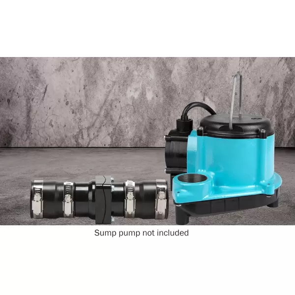 imageLittle Giant WRSC6 115Volt 13 HP 2760 GPH Compact Under Sink Drainosaur Automatic Sump PumpBasin System BlackBlue 506065 ampamp Studor 20341 MiniVent Air Admittance Valve with PVC Adapter15