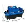 imageLittle Giant 554530 VCMX20ULS 115 Volt 130 HP 84 GPH Automatic Condensate Removal Pump 6Ft Power Cord Safety Switch Blue 554530