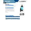 imageLittle Giant BSWC50T 12 HP 115 Volt 4920 GPH Automatic Submersible Cast Iron Sewage Pump with Tethered Float Switch and 30Ft Cord Blue 511257