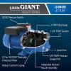 imageLittle Giant Select Series LGSWJ50 12 HP 126 GPM Dual Voltage 115230 Volts Cast Iron Shallow Well Jet Pump Blue 97080504