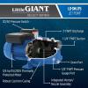 imageLittle Giant Select Series LGSWJ75 34 HP 13 GPM Dual Voltage 115230 Volts Cast Iron Shallow Well Jet Pump Blue 97080706