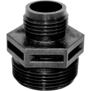 imageLittle Giant 599025 114inch MNPT x 34inch Male GHT Garden Hose Adapter for Utility Pond or Hydroponic Pumps with 114inch FNPT discharge Black114 MNPT x 34 GHT