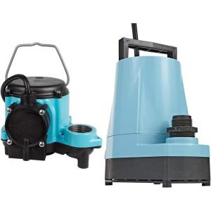imageLittle Giant Submersible Sump Pump Bundle with Manual Utility Pump 5MSP