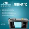 imageLittle Giant 1ABS 230volt 5060 Hz 1150 HP 205 GPH Automatic Shallow Pan Condensate Removal Pump for Ceiling Mounted Air Conditioners or Dehumidifiers BlackBlue 550532310 gph with tank fits 12 OD copper or rigid plastic tubing