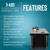 imageLittle Giant 1ABS 230volt 5060 Hz 1150 HP 205 GPH Automatic Shallow Pan Condensate Removal Pump for Ceiling Mounted Air Conditioners or Dehumidifiers BlackBlue 550532310 gph with tank fits 12 OD copper or rigid plastic tubing