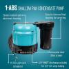 imageLittle Giant 1ABS 230volt 5060 Hz 1150 HP 205 GPH Automatic Shallow Pan Condensate Removal Pump for Ceiling Mounted Air Conditioners or Dehumidifiers BlackBlue 550532230volt plugless  no tank