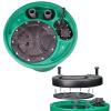 imageLittle Giant 9JF2V2DA1 Pit Plus JR Sewage Basin System with 115V 410 hp 6000 gph 9SCCIM Sewage Pump Float Switch with 20Ft Cord 2In VentDischargeand Alarm GreenBlueBlack 50967424x24  9SCCIM  Float  No Alarm  3 Vent