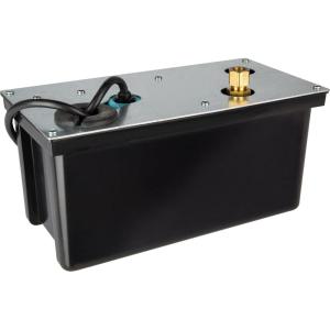 imageLittle Giant 1ABS 230volt 5060 Hz 1150 HP 205 GPH Automatic Shallow Pan Condensate Removal Pump for Ceiling Mounted Air Conditioners or Dehumidifiers BlackBlue 550532310 gph with tank fits 12 OD copper or rigid plastic tubing