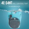 image:imageLittle Giant 4E34NT 115Volt 112 HP 710 GPH Small OilFilled Submersible Water TransferRecirculating Pump with 10Ft Cord Blue 504186