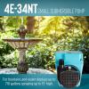 image:imageLittle Giant 4E34NT 115Volt 112 HP 710 GPH Small OilFilled Submersible Water TransferRecirculating Pump with 10Ft Cord Blue 504186