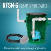 image:imageLittle Giant RFSN6 115Volt Maximum 13Amp  12 HP Pump Down Piggyback Tethered Float Switch for Pond Sump Sewage or Effluent Systems 10Ft Cord Grey 59911810 Cord  115V Plug  Max 12 HP