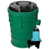 image:imageLittle Giant 9SF2V2D Pit Plus SR Sewage Basin System with 115Volt 410 HP 6000 GPH 9SCCIM Sewage Pump and 20Ft Cord GreenBlueBlack 50966120x30  10SCCIM  Float  No Alarm  2 Vent
