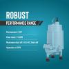 image:imageLittle Giant 16GF15120 115V 2958 GPH 1 HP Automatic Grinder Pump for Sewage and Effluent Systems with Piggyback Tethered Float Switch Blue 509810Vertical Float  115 Volt