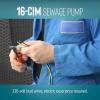 image:imageLittle Giant 16SCIM 230Volt 1 HP 9600 GPH Manual Submersible Sewage Ejector Pump 40 Leads Plugless 3Inch Discharge Blue 51463040 Lead Wires Plugless