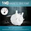 image:imageLittle Giant 1MD 115Volt 170 HP 180 GPH Magnetic Drive Mildly Corrosive Chemical Transfer Pump 6Foot Power Cord BlackWhite 589002