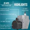 image:imageLittle Giant 2ENYS 115 Volt 140 HP 300 GPH Cast Aluminum Submersible Parts Washer Pump for Unheated Stoddard Solvent or Deodorized Kerosene with 6Ft Power Cord Plugless Grey 502020