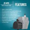 image:imageLittle Giant 2ENYS 115 Volt 140 HP 300 GPH Cast Aluminum Submersible Parts Washer Pump for Unheated Stoddard Solvent or Deodorized Kerosene with 6Ft Power Cord Plugless Grey 502020