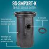 image:imageLittle Giant 9SSMPXRTK Preassembled Simplex Sewage System with 115volt 410 HP 9SCCIARF Sewage Pump with Piggyback Tethered Float Switch Polyethylene 18 x 30 Basin BlackBlue 509073