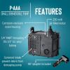 image:imageLittle Giant PAAA 1160 HP 230Volt 120 GPH Manual Small Submersible OilFilled FountainRecirculating Pump with 12Ft Lead Wires  No Plug Black 523112