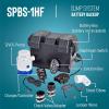 image:imageLittle Giant SPBS12HF 12 Amp 3180 GPH Sump Pump Battery Backup System with Controller Secondary Pump Switch Fittings Black 5064071 Amp