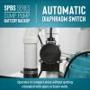image:imageLittle Giant SPBS12HF 12 Amp 3180 GPH Sump Pump Battery Backup System with Controller Secondary Pump Switch Fittings Black 50640710 Amp