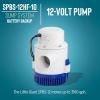 image:imageLittle Giant SPBS12HF 12 Amp 3180 GPH Sump Pump Battery Backup System with Controller Secondary Pump Switch Fittings Black 50640712 Amp with Primary Pump