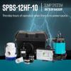 image:imageLittle Giant SPBS12HF 12 Amp 3180 GPH Sump Pump Battery Backup System with Controller Secondary Pump Switch Fittings Black 50640712 Amp with Primary Pump
