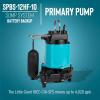 image:imageLittle Giant SPBS12HF 12 Amp 3180 GPH Sump Pump Battery Backup System with Controller Secondary Pump Switch Fittings Black 50640712 Amp with Primary Pump
