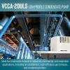 image:imageLittle Giant VCCA20ULS 230Volt 5060 Hz 130 HP 80 GPH LowProfile Automatic Condensate Removal Pump with Safety Switch WhiteBlack 554202101