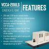 image:imageLittle Giant VCCA20ULS 230Volt 5060 Hz 130 HP 80 GPH LowProfile Automatic Condensate Removal Pump with Safety Switch WhiteBlack 554202101