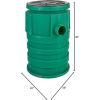 image:imageLittle Giant WCR Series BC2030CSLG 22inch x 30inch Basin and Cover Assembly for Sump Sewage Effluent and Drainage Collection Systems Green 513245