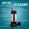 image:imageLittle Giant WGFP200 230Volt 2 HP 16000 GPH Large Submersible Stainless Steel and Cast Iron Water Feature Pump with 32Ft Cord and 230Volt Plug Black 566072