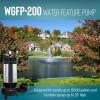 image:imageLittle Giant WGFP200 230Volt 2 HP 16000 GPH Large Submersible Stainless Steel and Cast Iron Water Feature Pump with 32Ft Cord and 230Volt Plug Black 566072