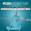 image:imageLittle Giant WS30M 115Volt 60 Hz 13 HP 5400 GPH Manual Submersible Effluent Pump with 20Ft Cord and Plug Blue 620010