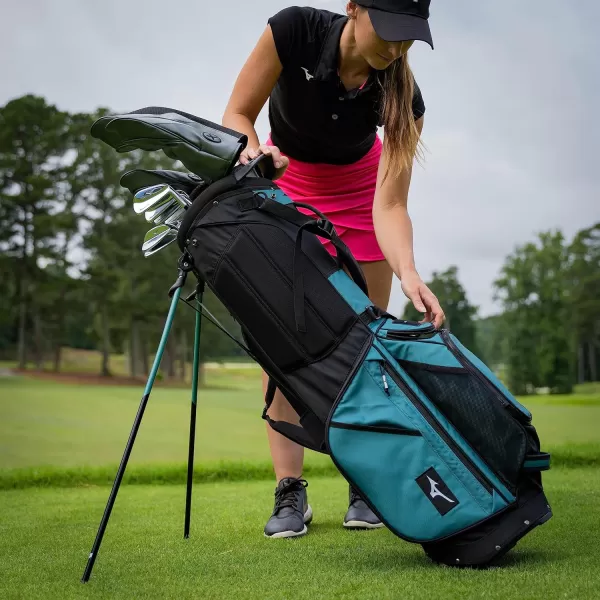 Mizuno BR-D3 Golf Stand Bag | 4 Way Top Cuff | 2 Full Length Dividers | Dual Shoulder Straps | Full Length Stand Legs | Insulated Drink Pouch