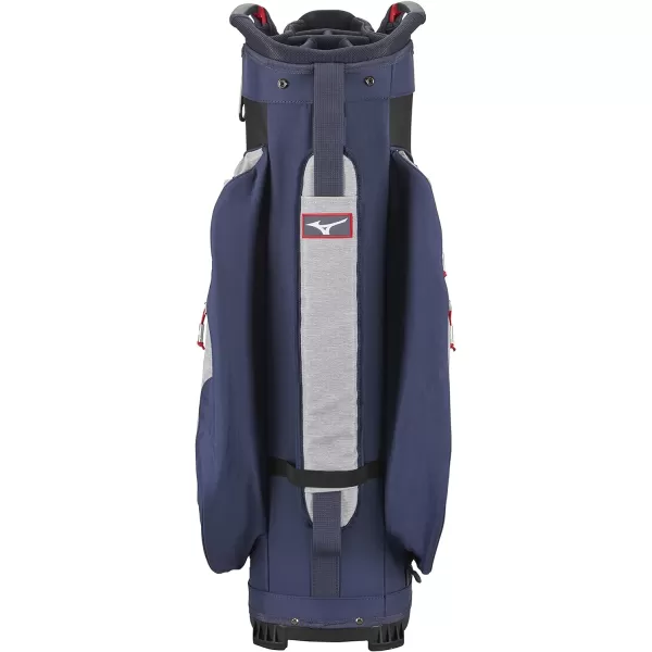 Mizuno BR-D4C Golf Cart Bag | 14 Way Top Cuff | Full Length Dividers | Single Shoulder Strap | Extra Large Insulated Cooler | Rainhood