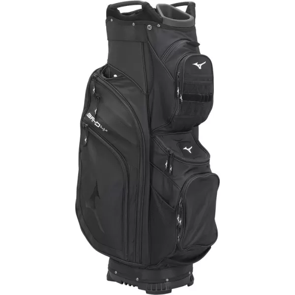 Mizuno BR-D4C Golf Cart Bag | 14 Way Top Cuff | Full Length Dividers | Single Shoulder Strap | Extra Large Insulated Cooler | Rainhood