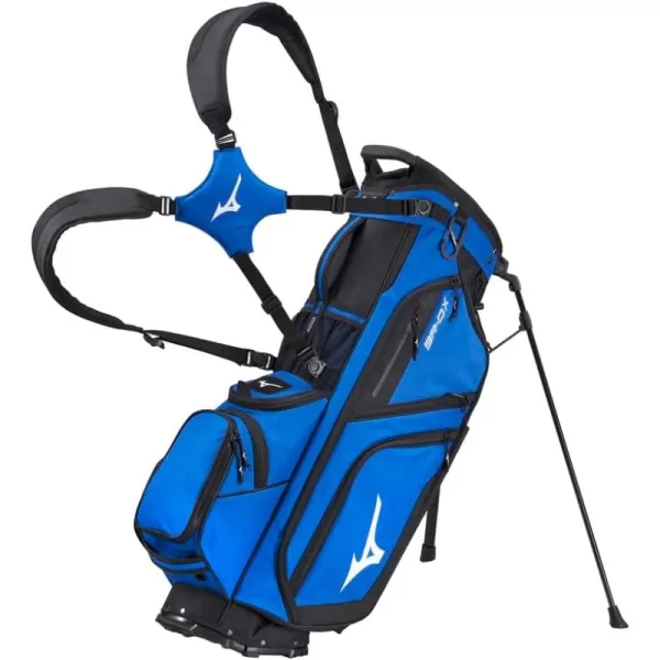 Mizuno BR-DX 14-Way Hybrid Golf Stand Bag | 14 Way Top Cuff | Full Length Dividers| Dual Shoulder Straps | Full Length Stand Legs | Large Insulated Cooler