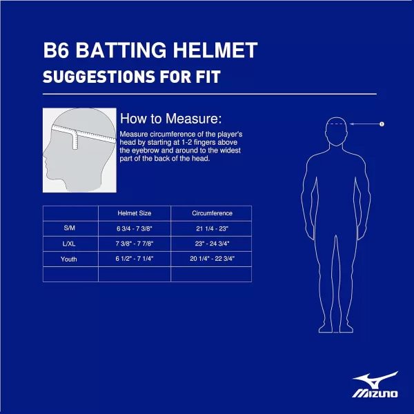 Mizuno Adult B6 Baseball Batting Helmet