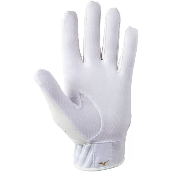 Mizuno MVP Adult Baseball Batting Gloves | Pair | Adult, Youth, and TBall | Nonslip Palm | FlexMesh Back | QuikAdjust Wrist Tab