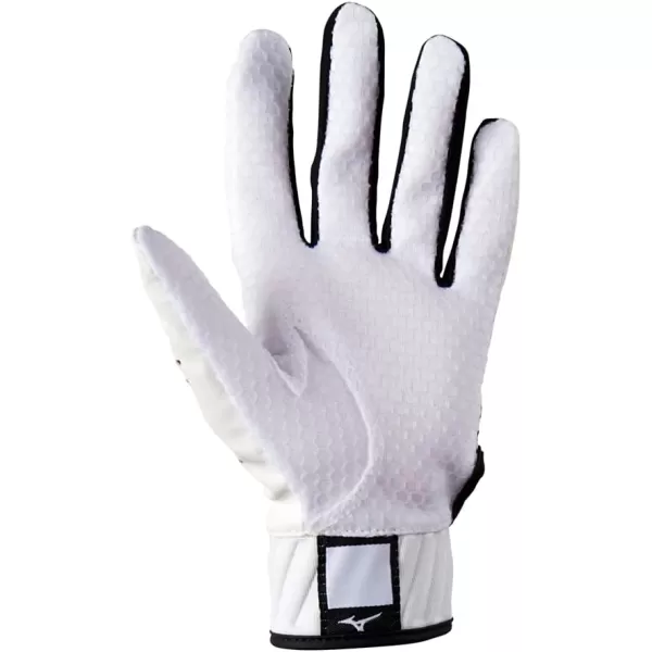 Mizuno MVP Adult Baseball Batting Gloves | Pair | Adult, Youth, and TBall | Nonslip Palm | FlexMesh Back | QuikAdjust Wrist Tab