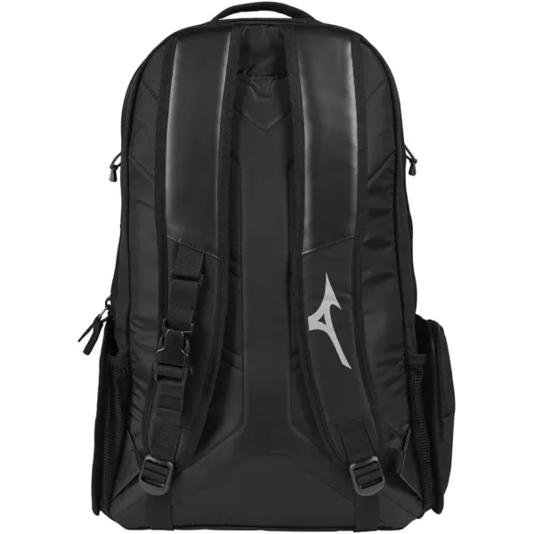 Mizuno MVP Backpack 22 | Baseball and Softball Bag | 4 Bat Sleeves | Felted Valuables Sleeve | Padded Back | Ventilated Footwear Storage | Molle Attachment Straps