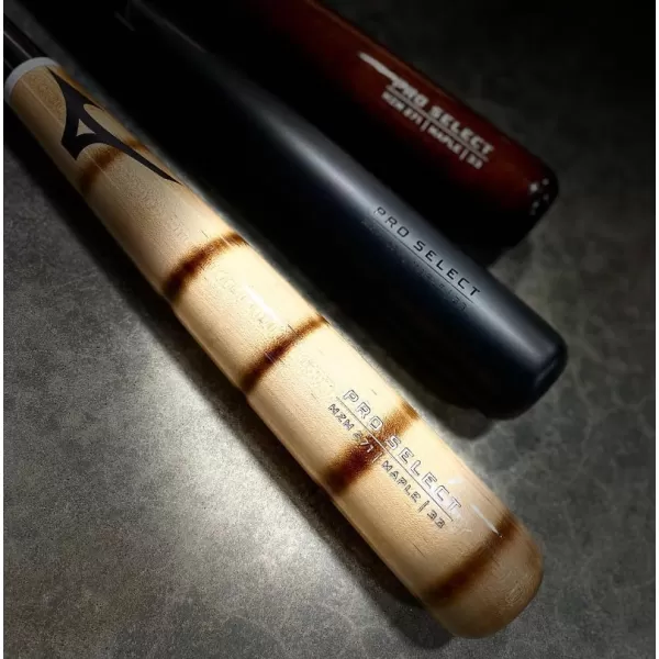 Mizuno Pro Select Maple Wood Baseball Bat | Rock Hard Maple | Compressed Barrel | Ink Dot | Cupped End